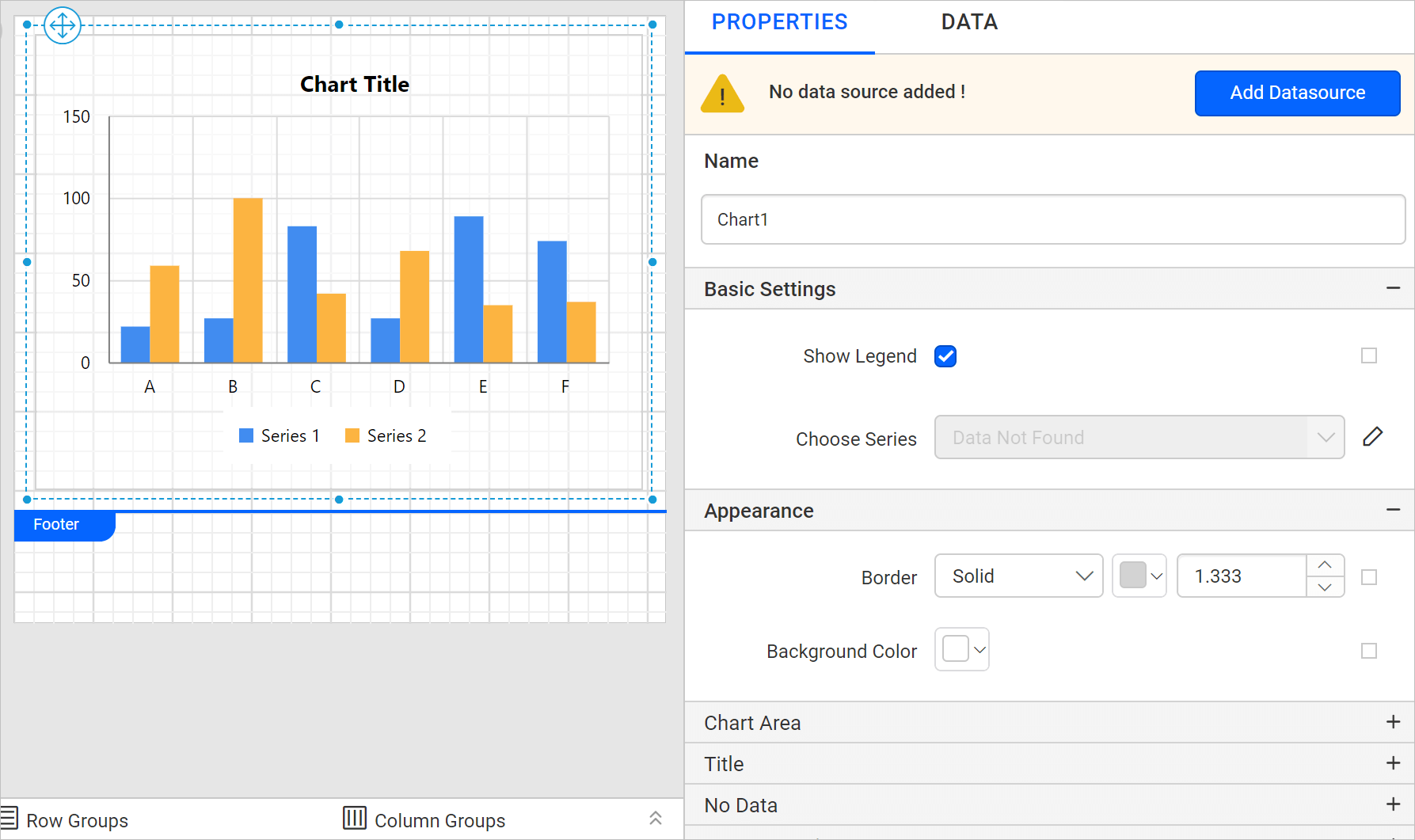 Column Chart Bold Reports Bold Reports Blazor