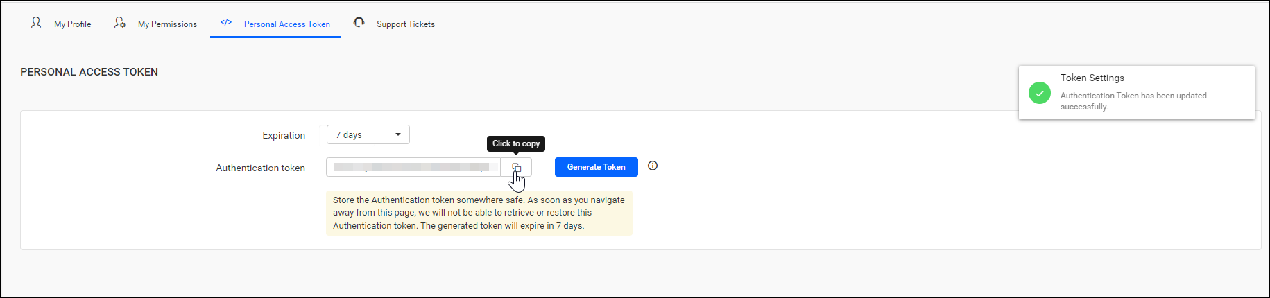 Personal Access Token