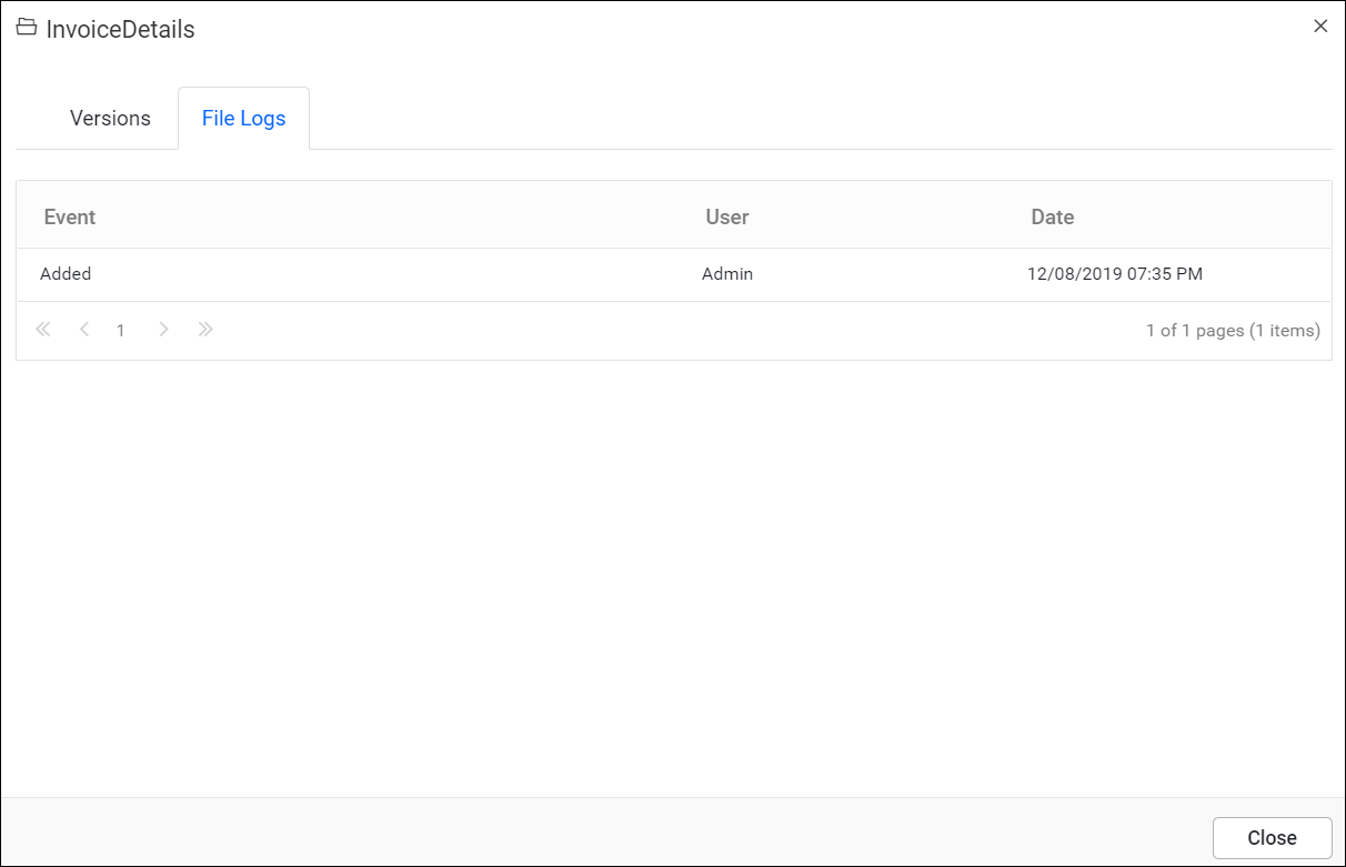 File logs