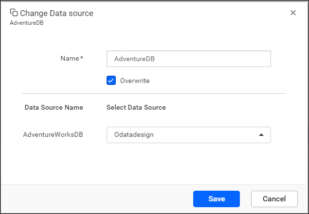 Overwrite dataset