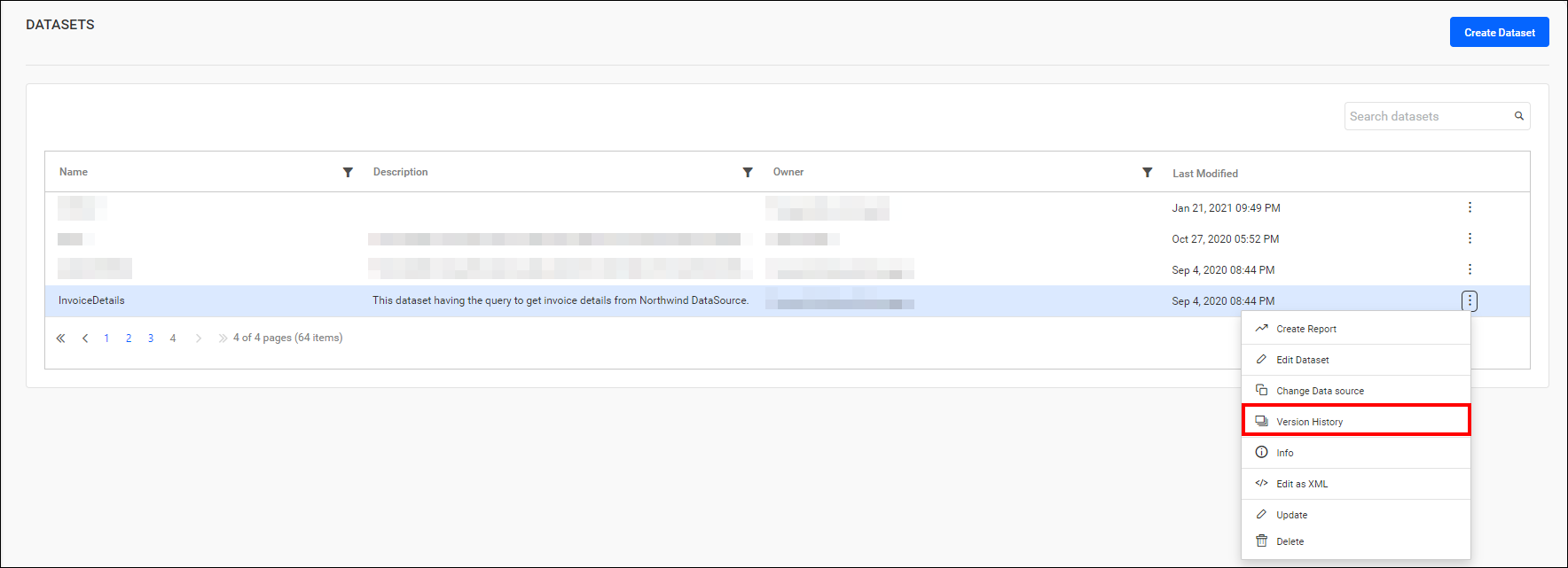 Version History Option