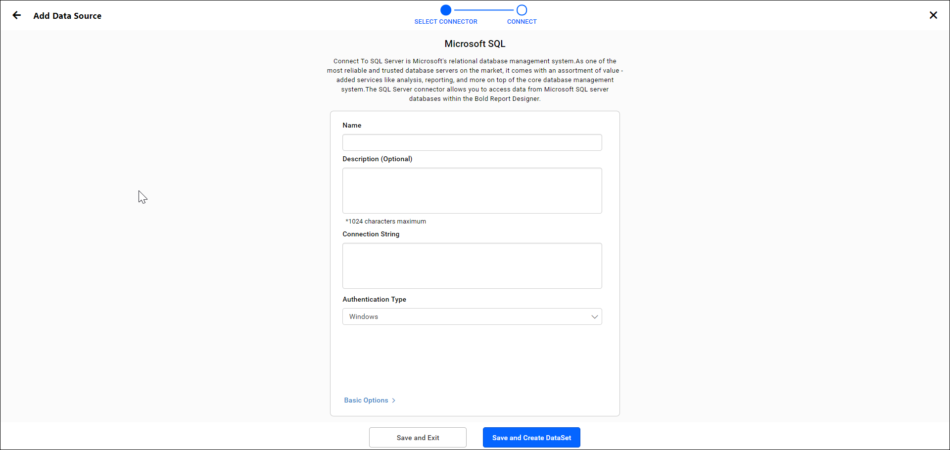 Set data source existing