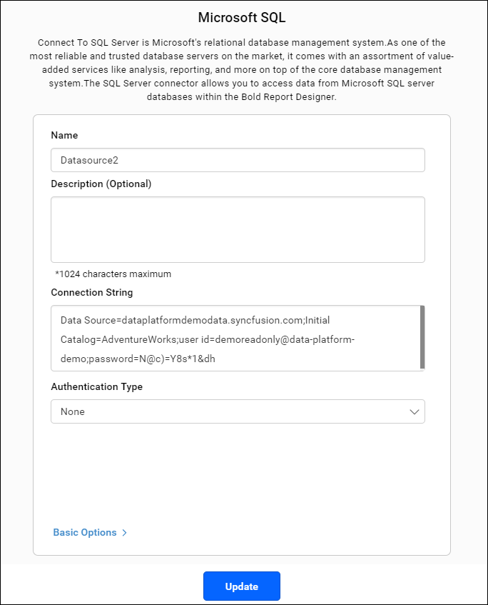 Update option
