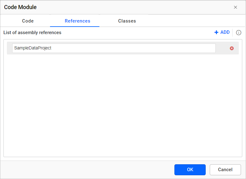 Given assemby references name