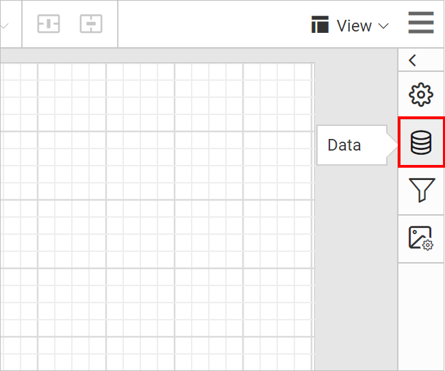Data icon configuration panel