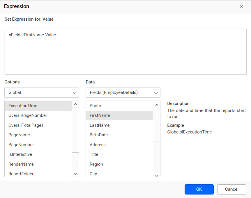 Bind data to the textbox