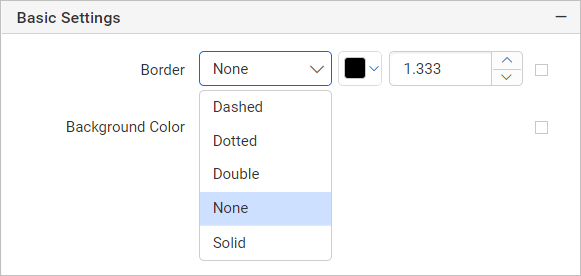 Border style types