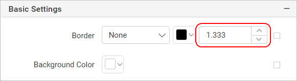 Border width