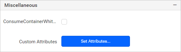 Consume Container Whitespace