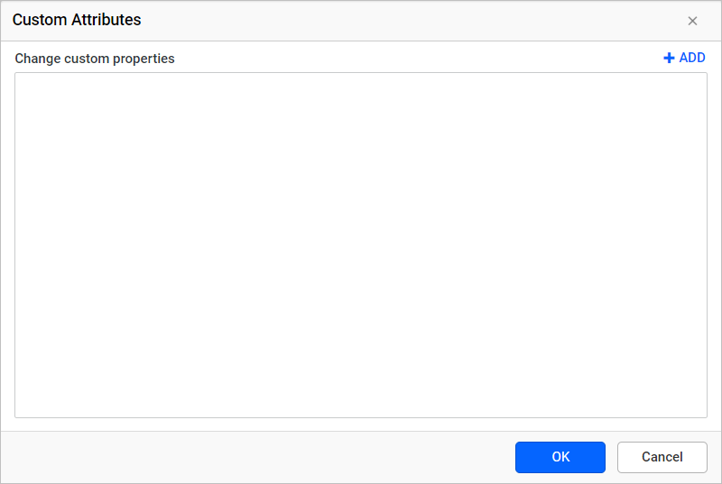 Custom properties dialog