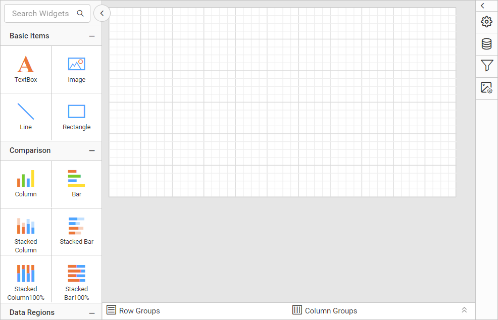 Rectangle listed in item panel