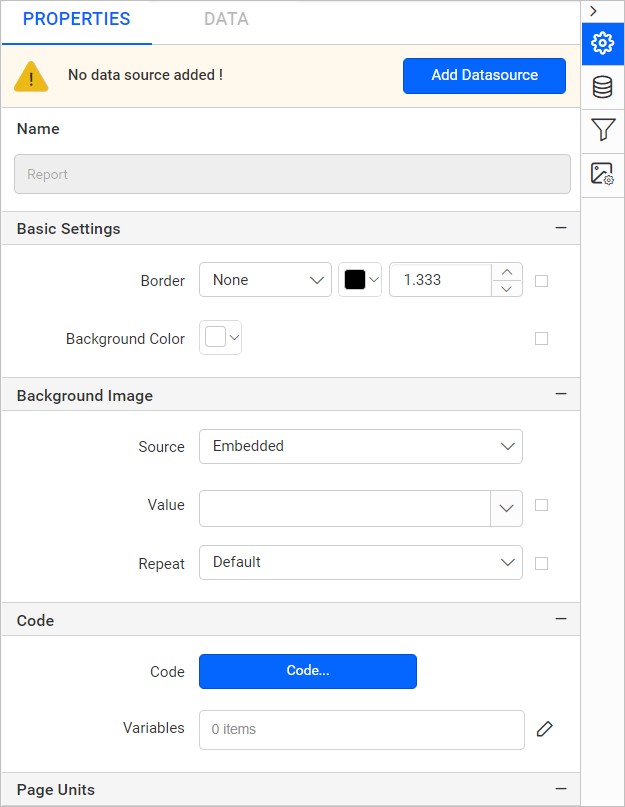 Rectangle listed in item panel