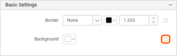 Rectangle listed in item panel