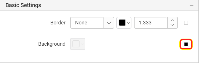 Rectangle listed in item panel