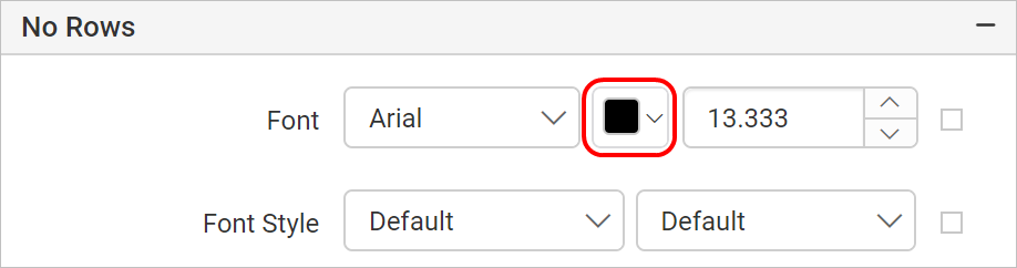 Font color