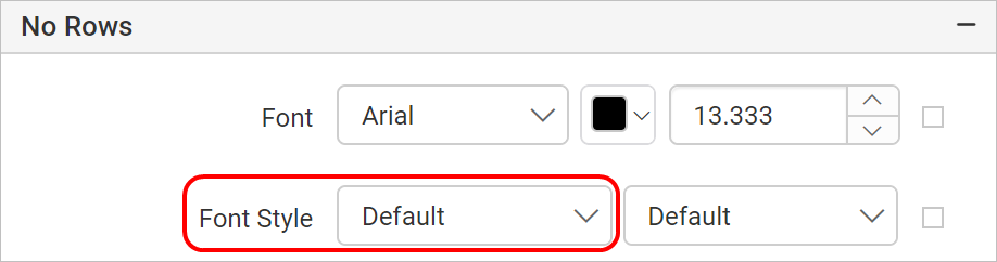 Font style