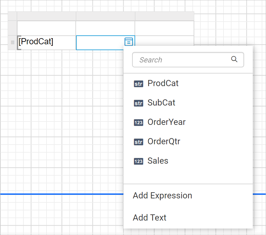 Sort dialog