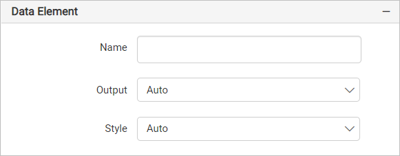 Data element properties