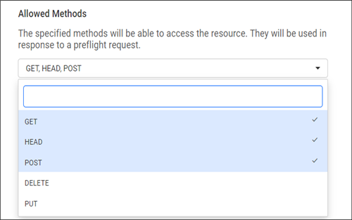 Allowed Methods
