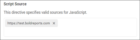Content Security Policy settings for script