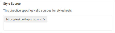 Content Security Policy settings for source
