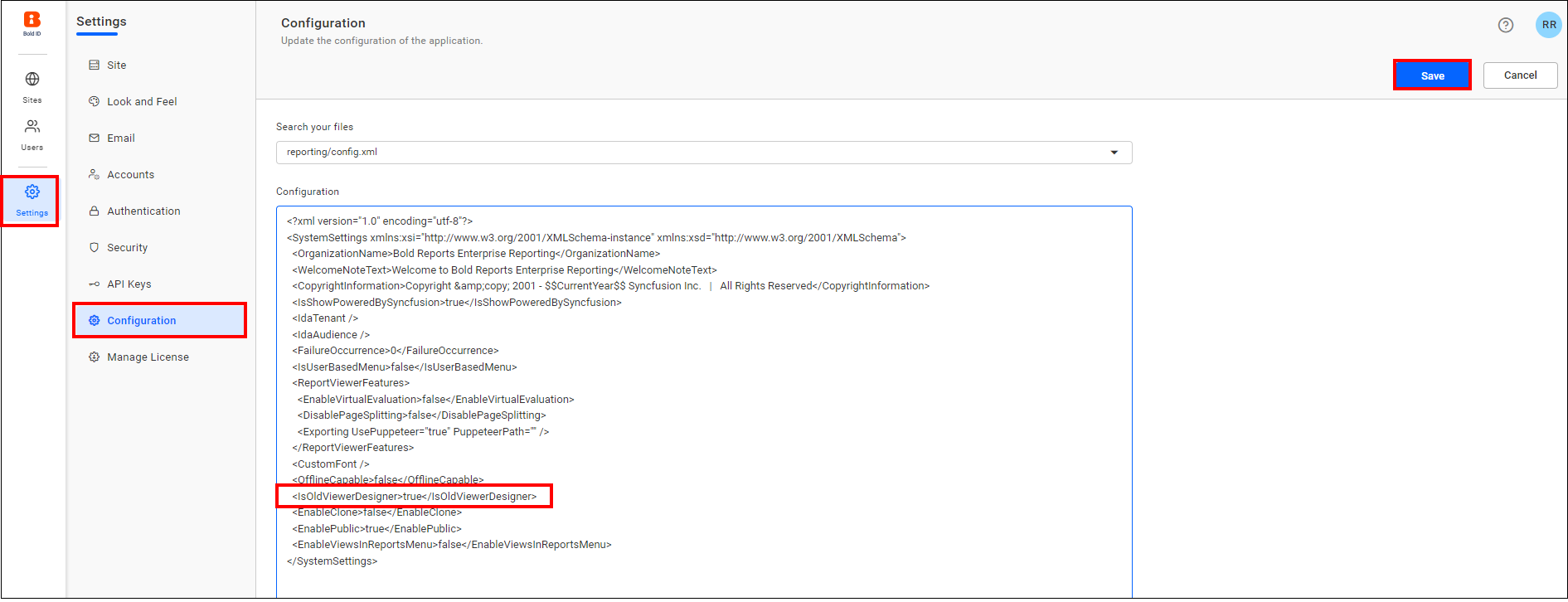Config File
