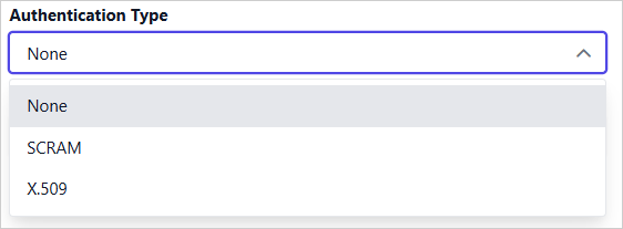 New connection panel