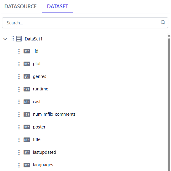 New connection panel
