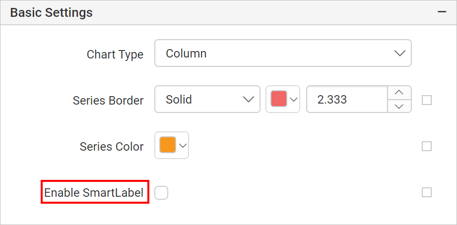 Enable smart label