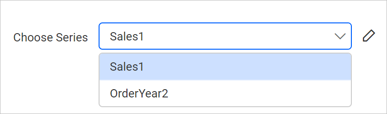 Series dropdown with multiple value
