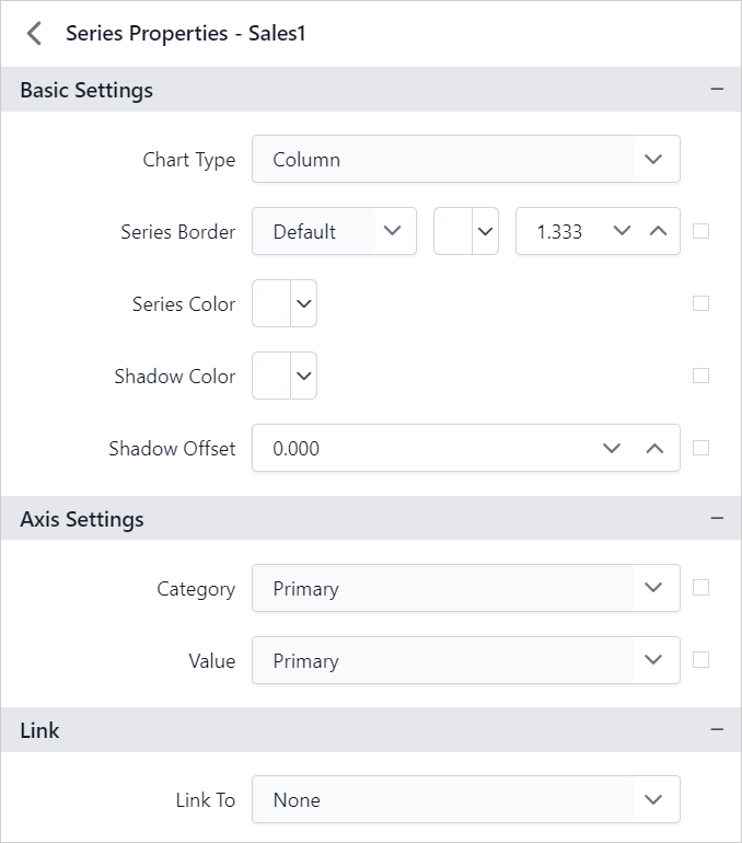 Series properties