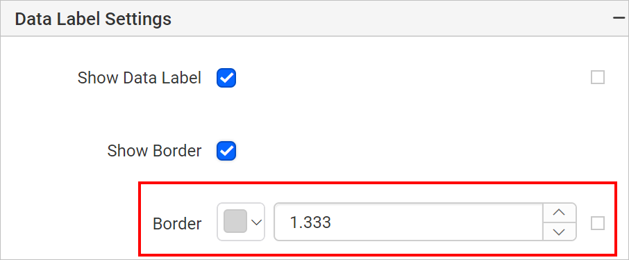 Label border properties