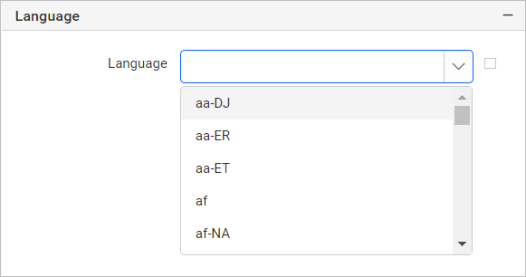 Report Language