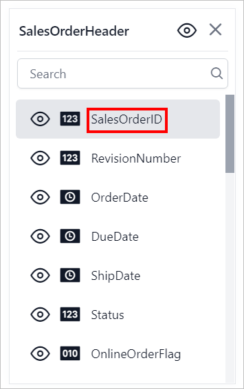 Enable the column edit mode