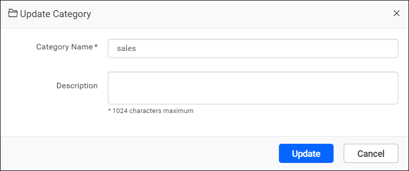 Update category name and description