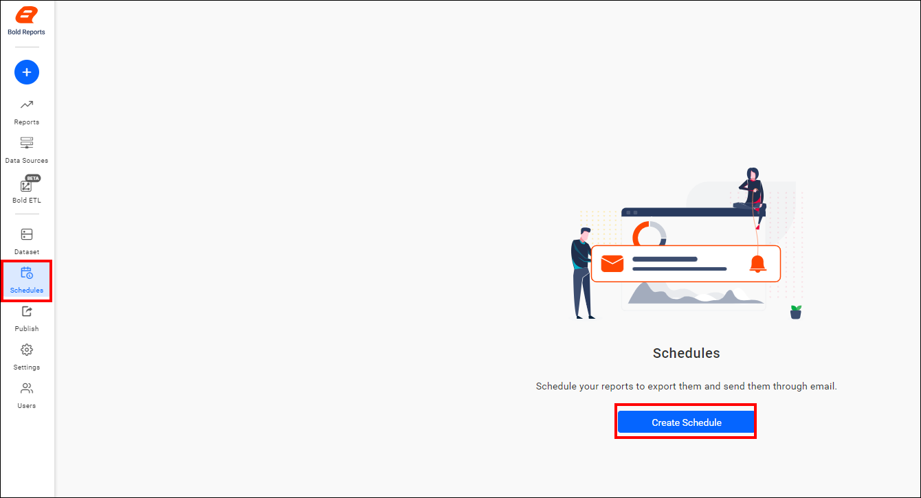 Create Schedule from schedule page
