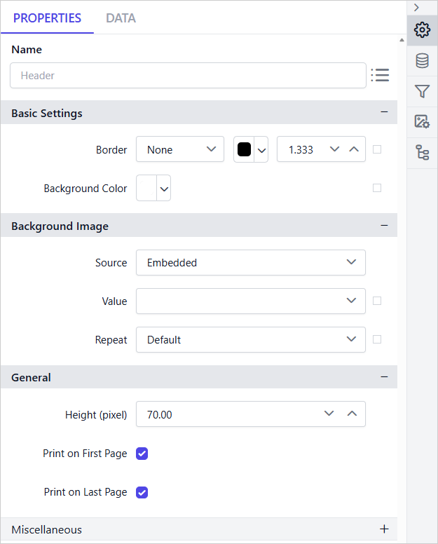 Report Explorer Edit icon action