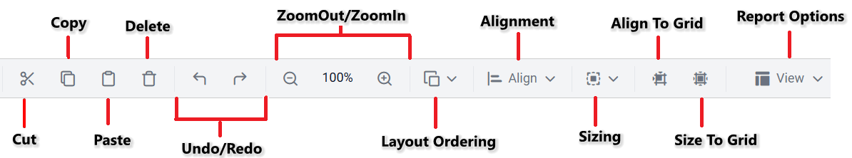 toolbar items