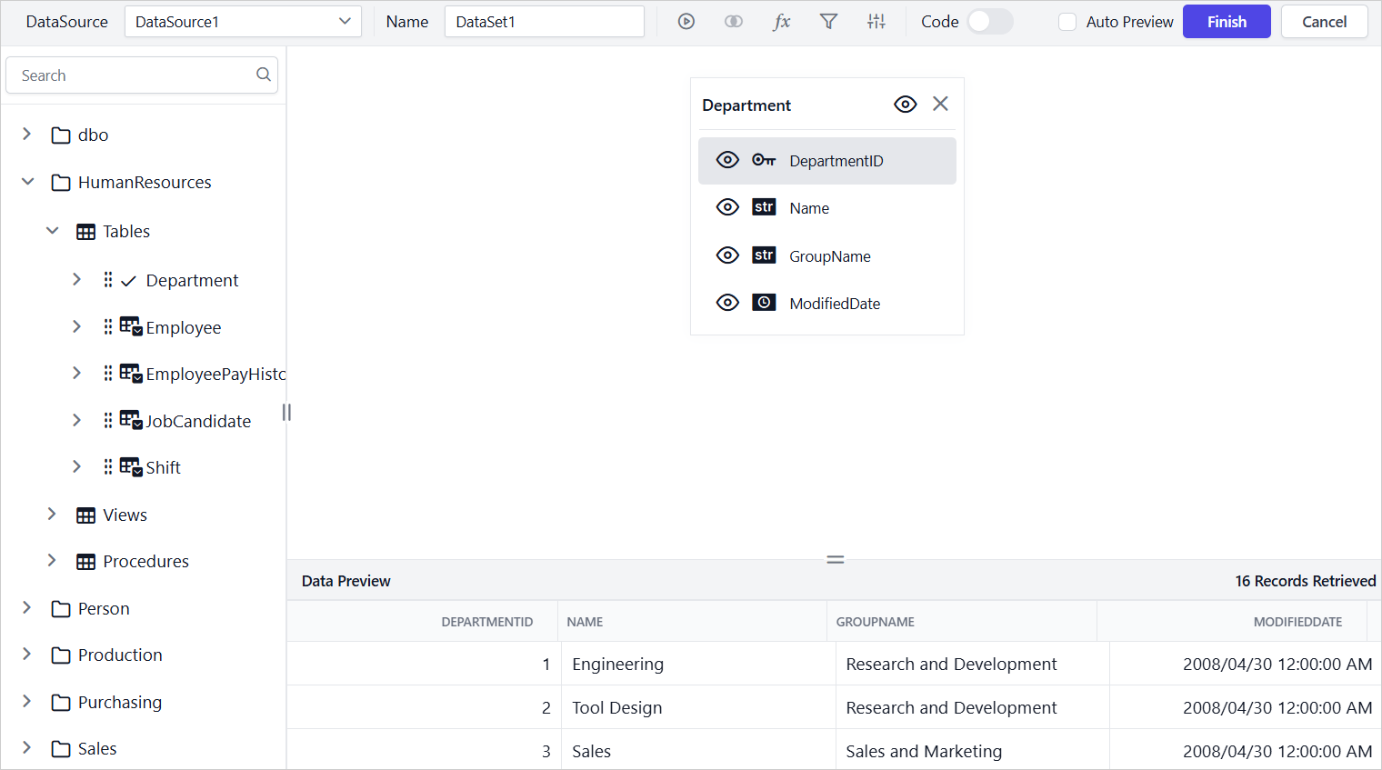 Query Designer