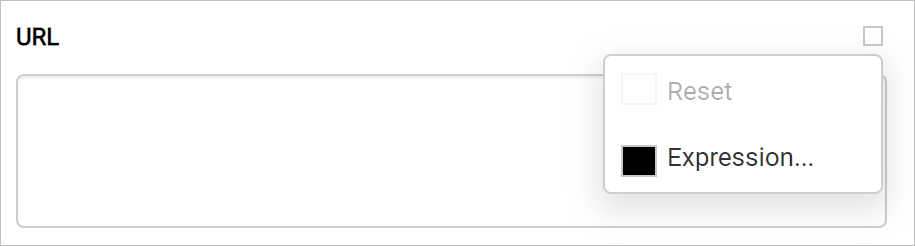 Choose expression option
