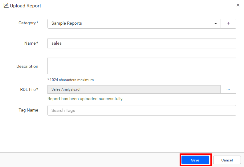 Upload Report