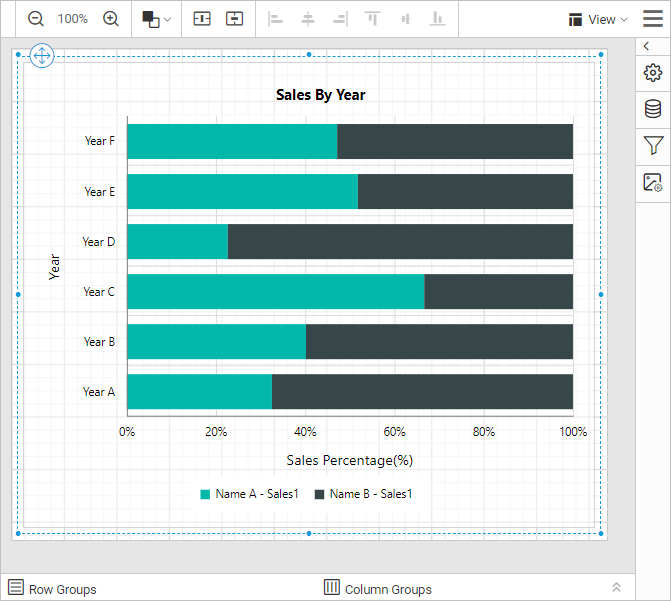 Preview icon in design view