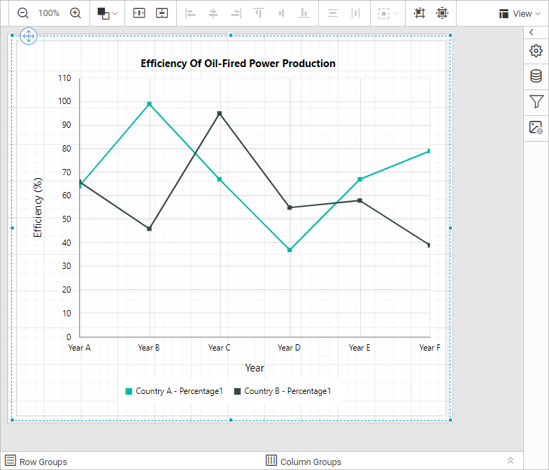 Preview icon in design view