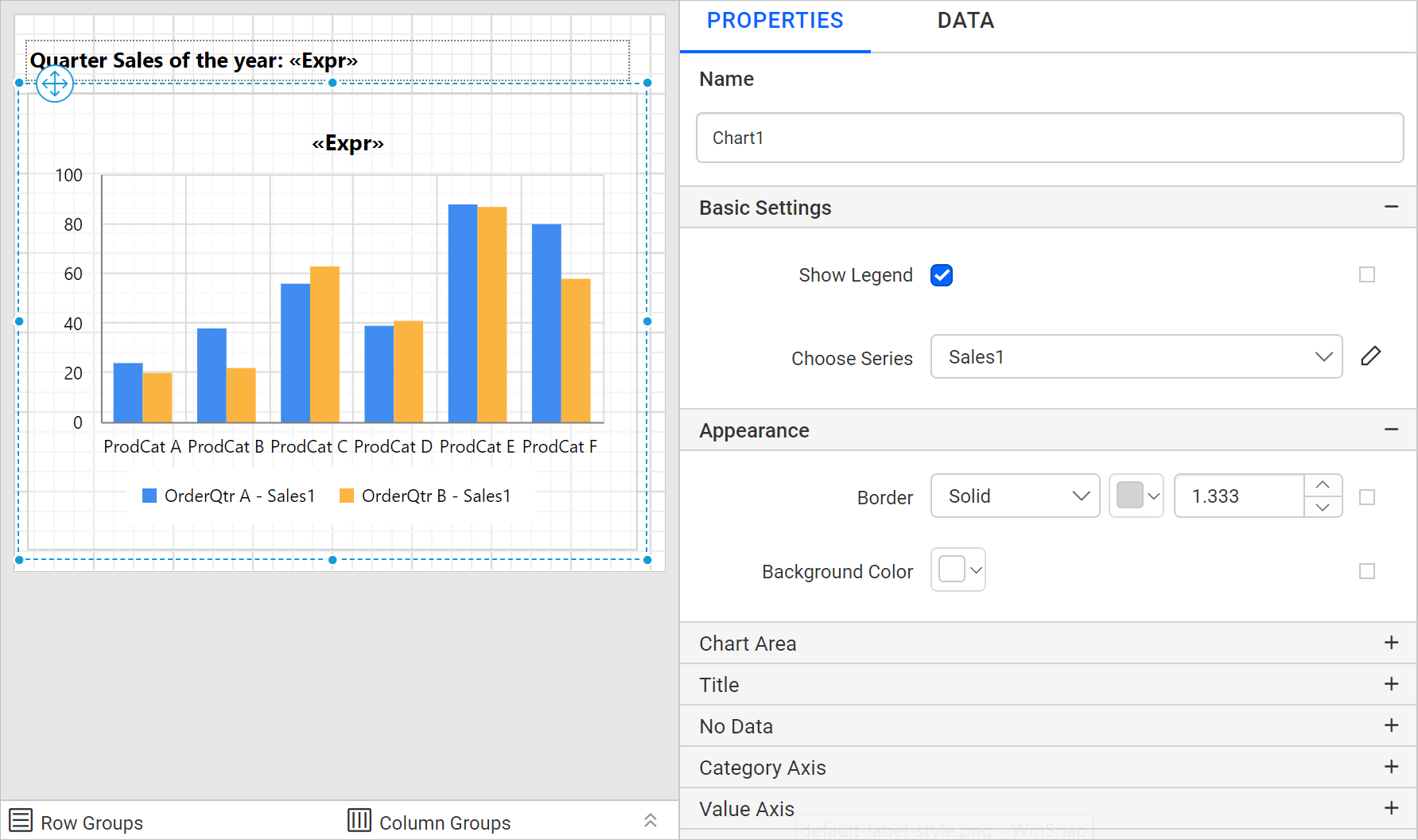 Filter dialog