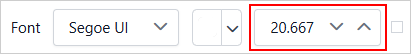 Font Size