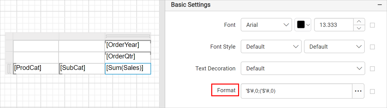 Matrix simple design