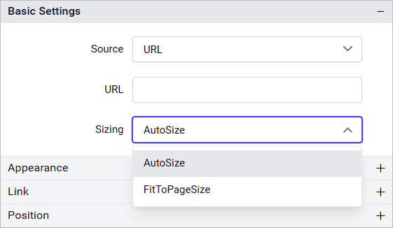 pdf sizing property