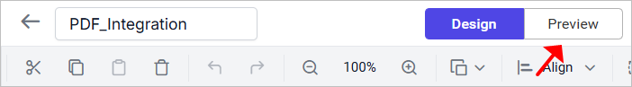 Preview button
