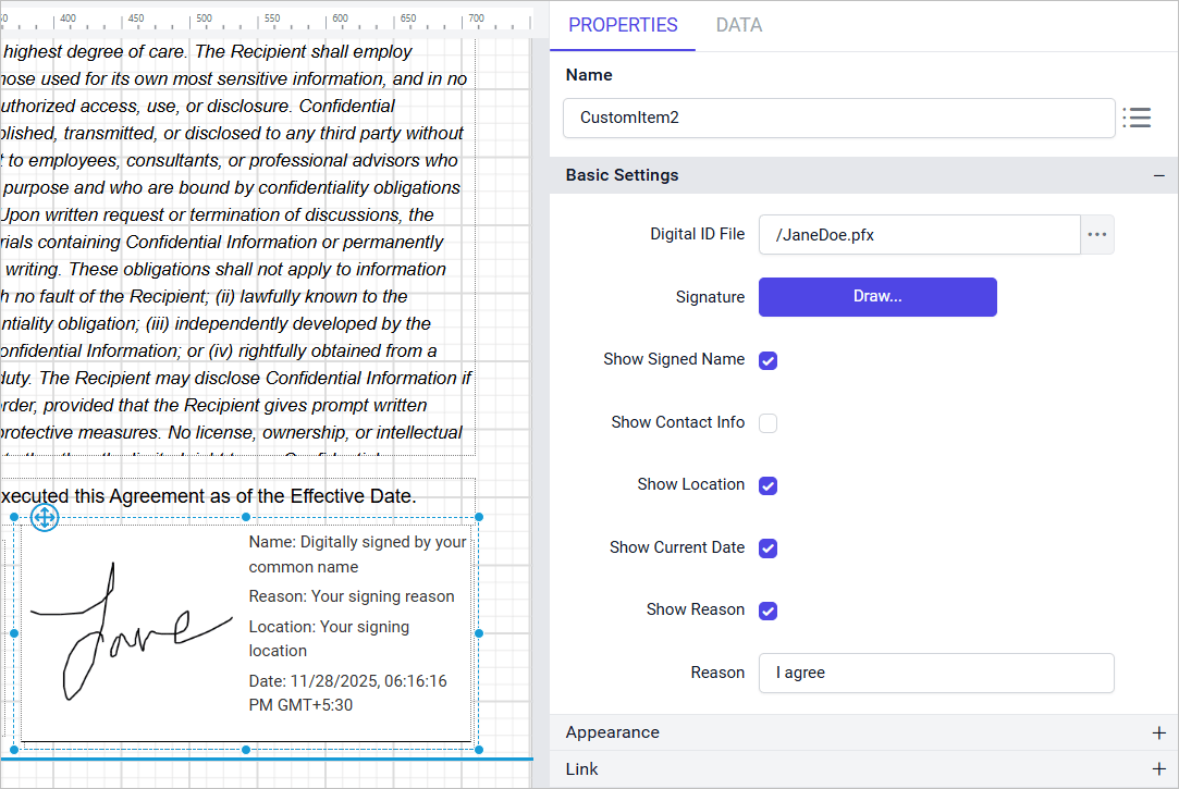 Show contact info disabled