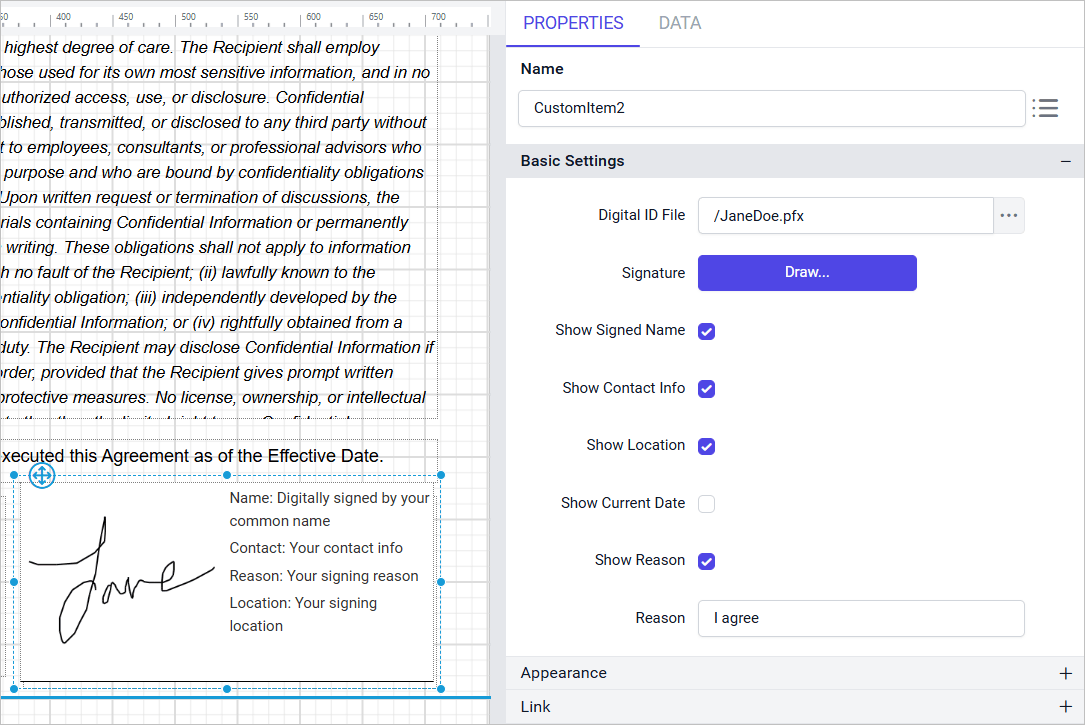 Show current date disabled